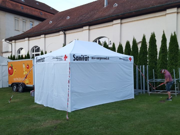 Sanitätsdienst Dorffest Menziken / Start der Tour de Suisse Etappe